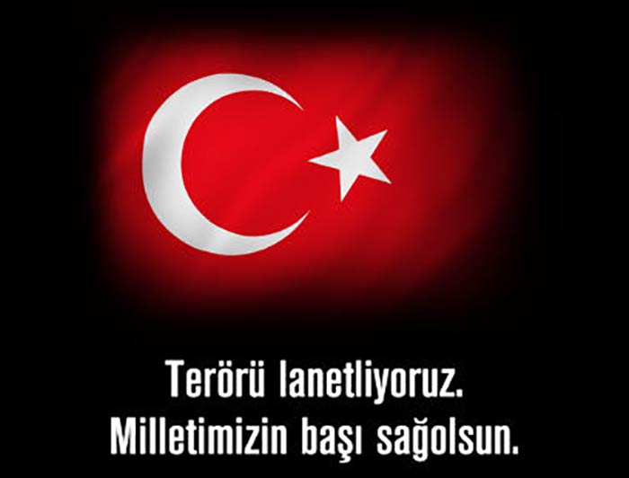 Terörü Lanetliyoruz!